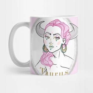 Taurus Zodiac Sign Art Mug